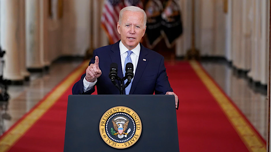 US-Präsident Joe Biden im Weißen Haus (31.8.2021)