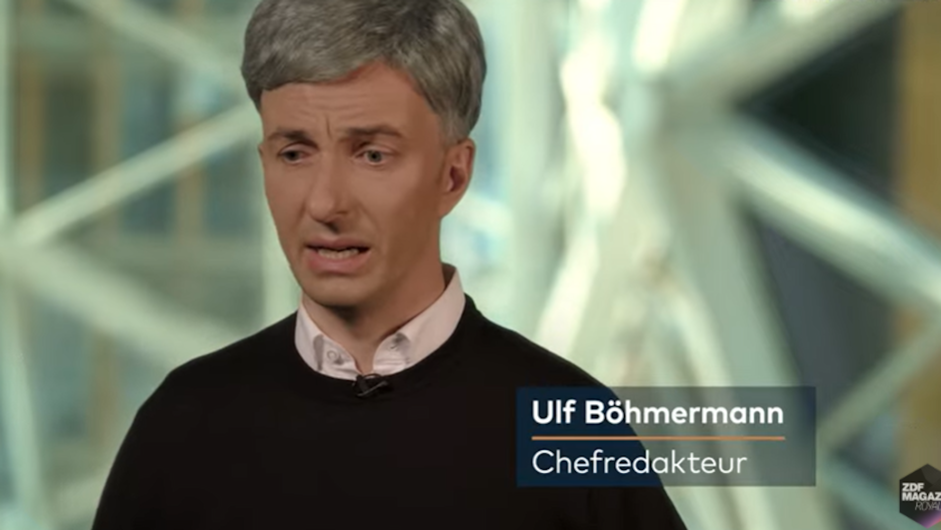 Jan Böhmermann persifliert Welt-Chef Ulf Poschardt.