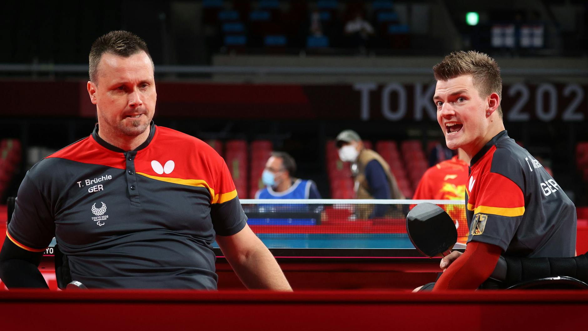 Verloren trotz bester Chancen das Para-Tischtennis-Finale: Thomas Schmidberger (r.) und Thomas Brüchle.