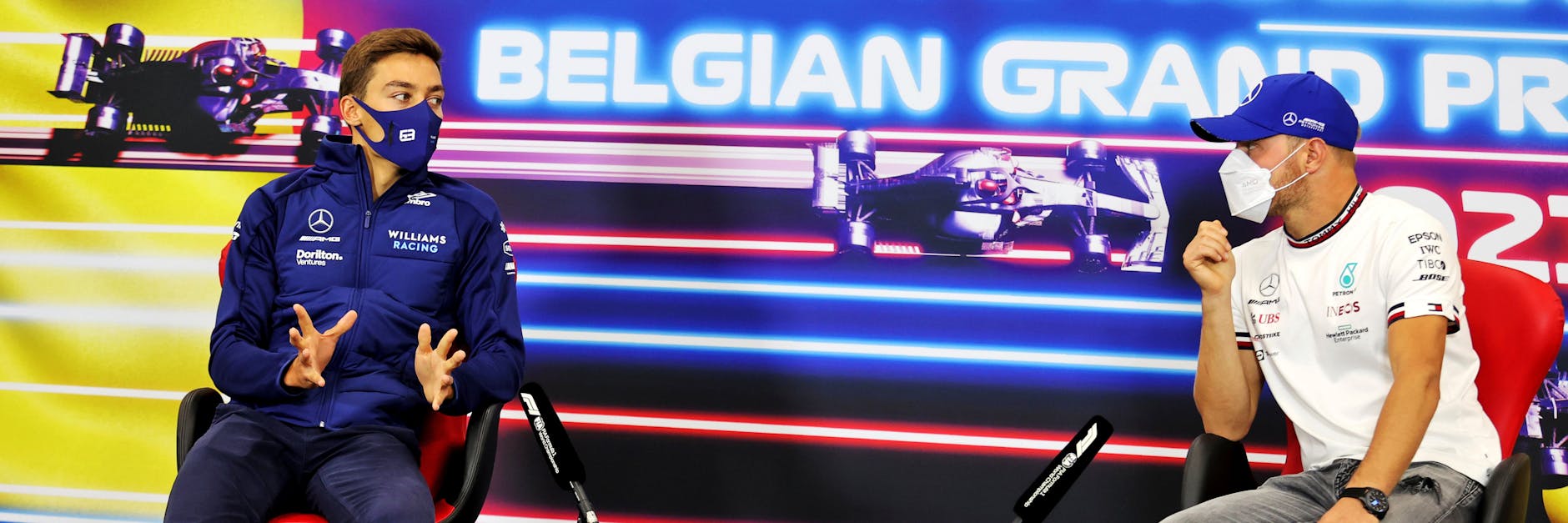 Williams-Pilot George Russell (23) schnappt sich das Mercedes-Cockpit von Valtteri Bottas (r.). Der Finne fährt dafür nächste Saison für Alfa Romeo. 