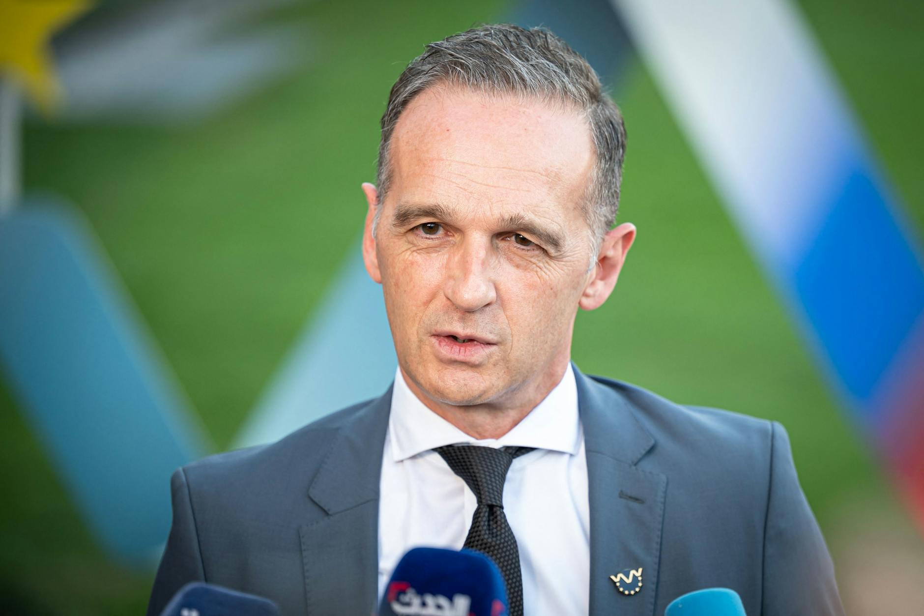 Slowenien, Kranju: Außenminister Heiko Maas (SPD) bei einem Zusammentreffen mit Amtskollegen aus anderen EU-Ländern. 