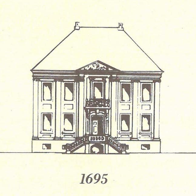 So sah das ursprüngliche Lustschloss des Piraten und Sklavenhändler aus. Später wurde der Bau erweitert. 