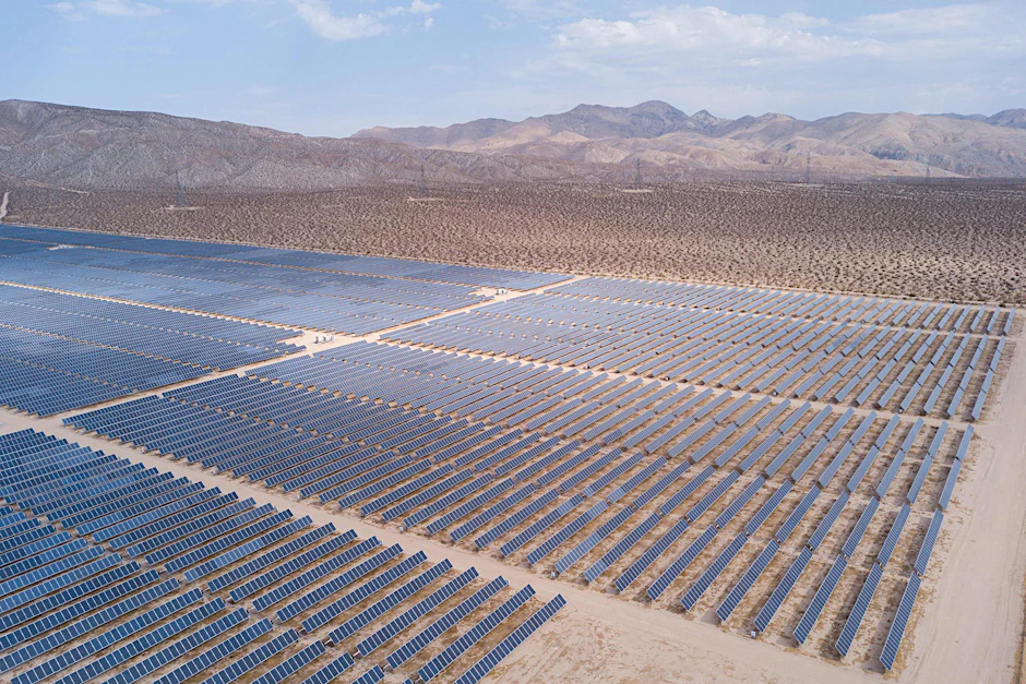 Ein Solarkraftwerk in Kern County, Kalifornien.