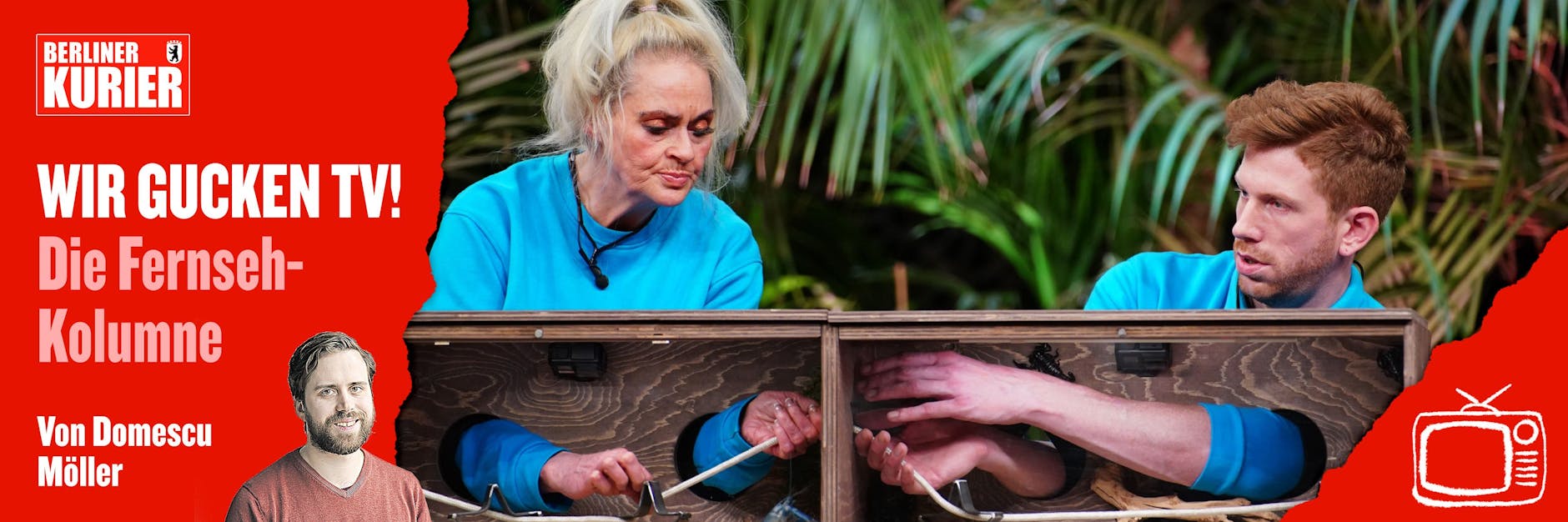 Reality-Stars: Bea Fiedler und Lars Tönsfeuerborn in der großen Dschungel-Show von RTL.