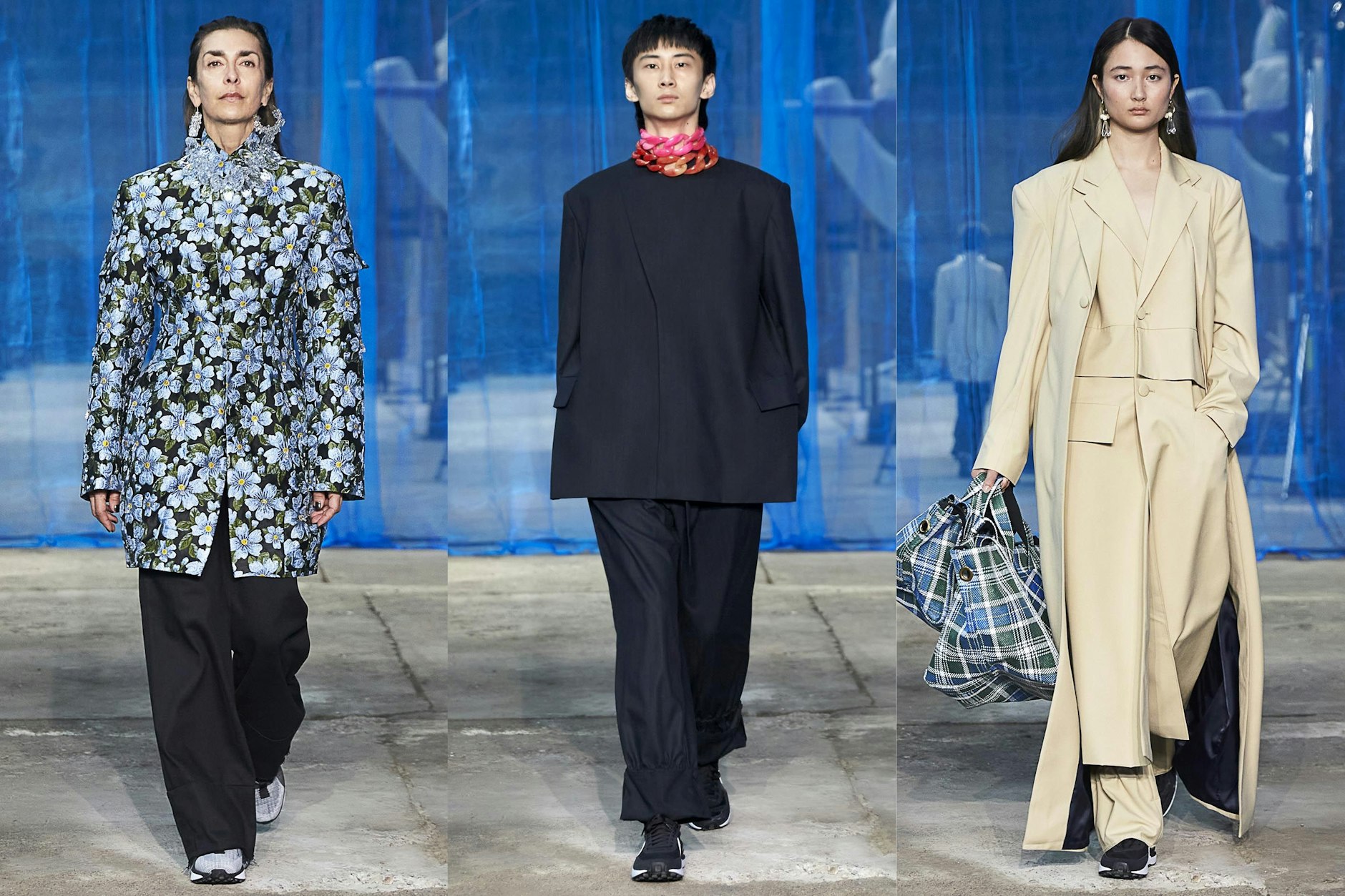 William Fan: Blumenbrokat, Statement-Colliers und multifunktionale Taschen.