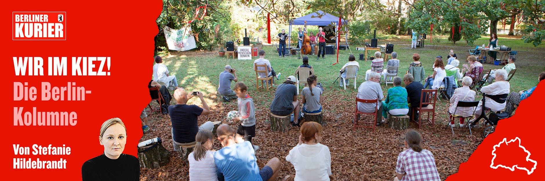 Protest kann kreativ sein und trotzdem zermürben. Die Bürgerinitiative Grüner Kiez Pankow wehrt sich gegen Verdichtung in ihrem Viertel und veranstaltet Konzerte.