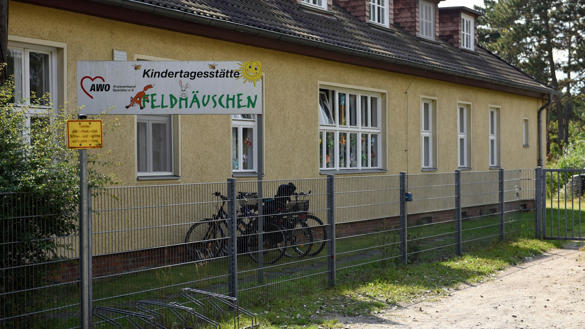 Die Kita „Feldhäuschen“ in Spandau.