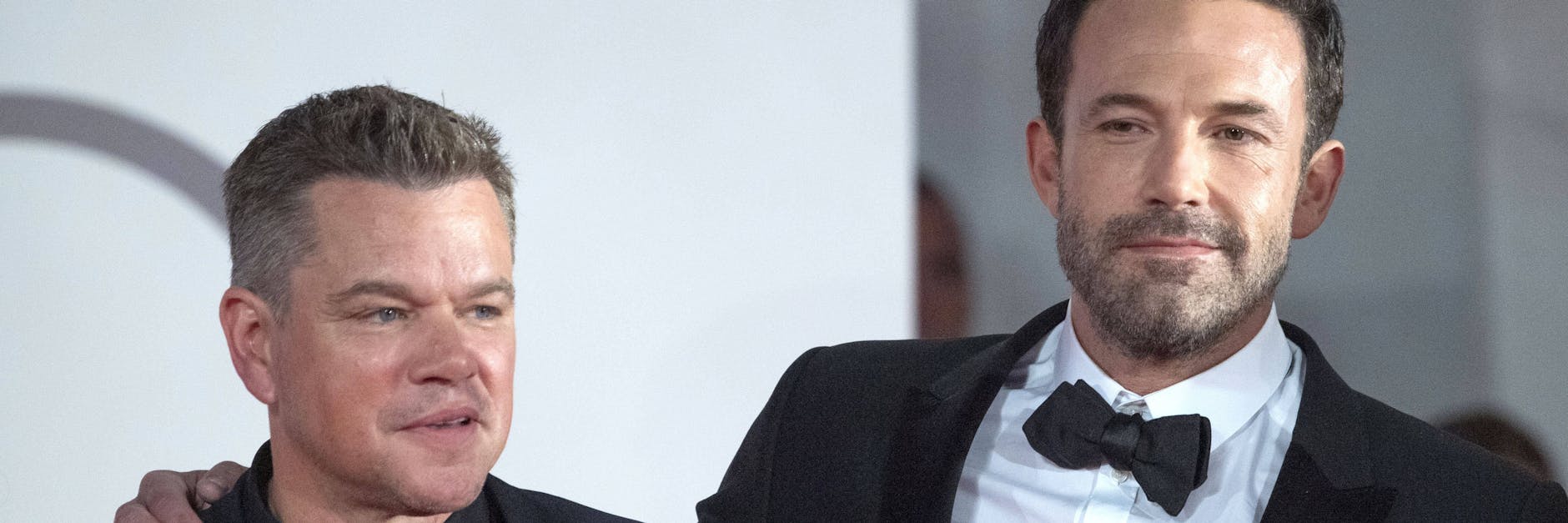 Matt Damon and Ben Affleck (r.) zusammen beim Venedig International Film Festival im September 2021.