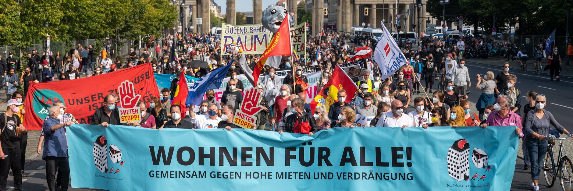 Demonstration gegen hohe Mieten in Berlin&nbsp;