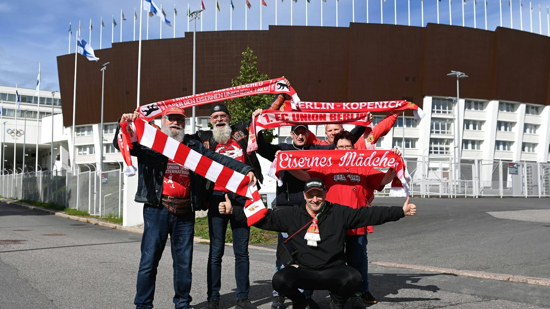 Die Fans des 1. FC Union Berlin waren in dieser Saison bereits in Helsinki, um ihre Mannschaft in der Conference League zu unterstützen.