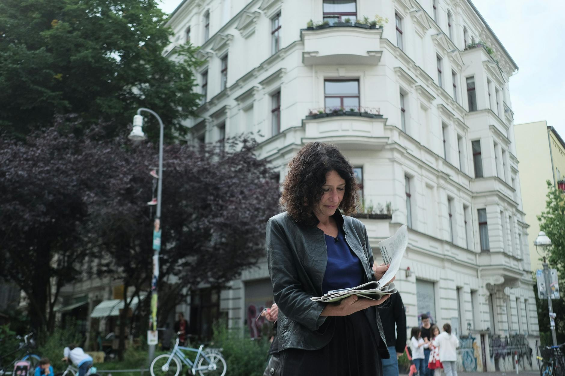 Die unbekannte Spitzenkandidatin: Bettina Jarasch in Berlin Schöneberg.