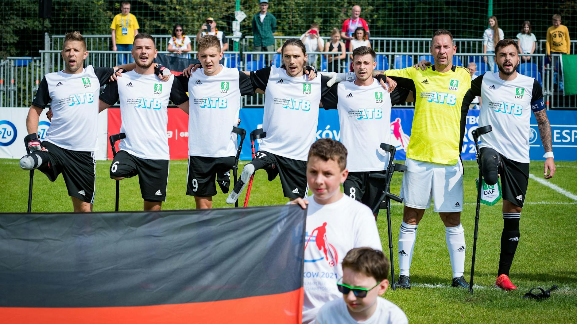 Die Deutsche Nationalmannschaft im Amputierten-Fußball spielt am Sonnabend um Platz 9.