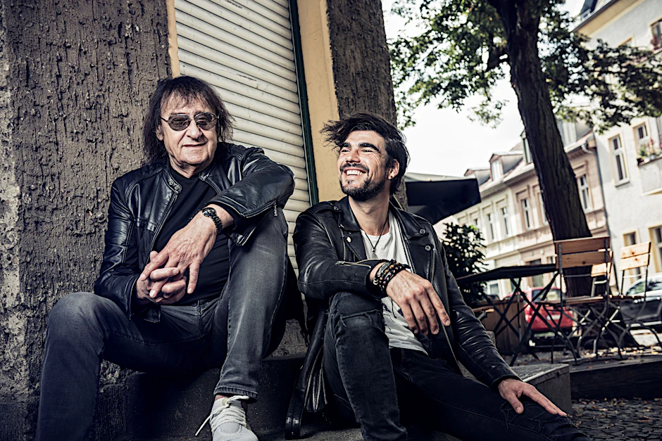 Dieter Maschine Birr und sein Duett-Partner Martin Goldenbaum von der Band Brenner