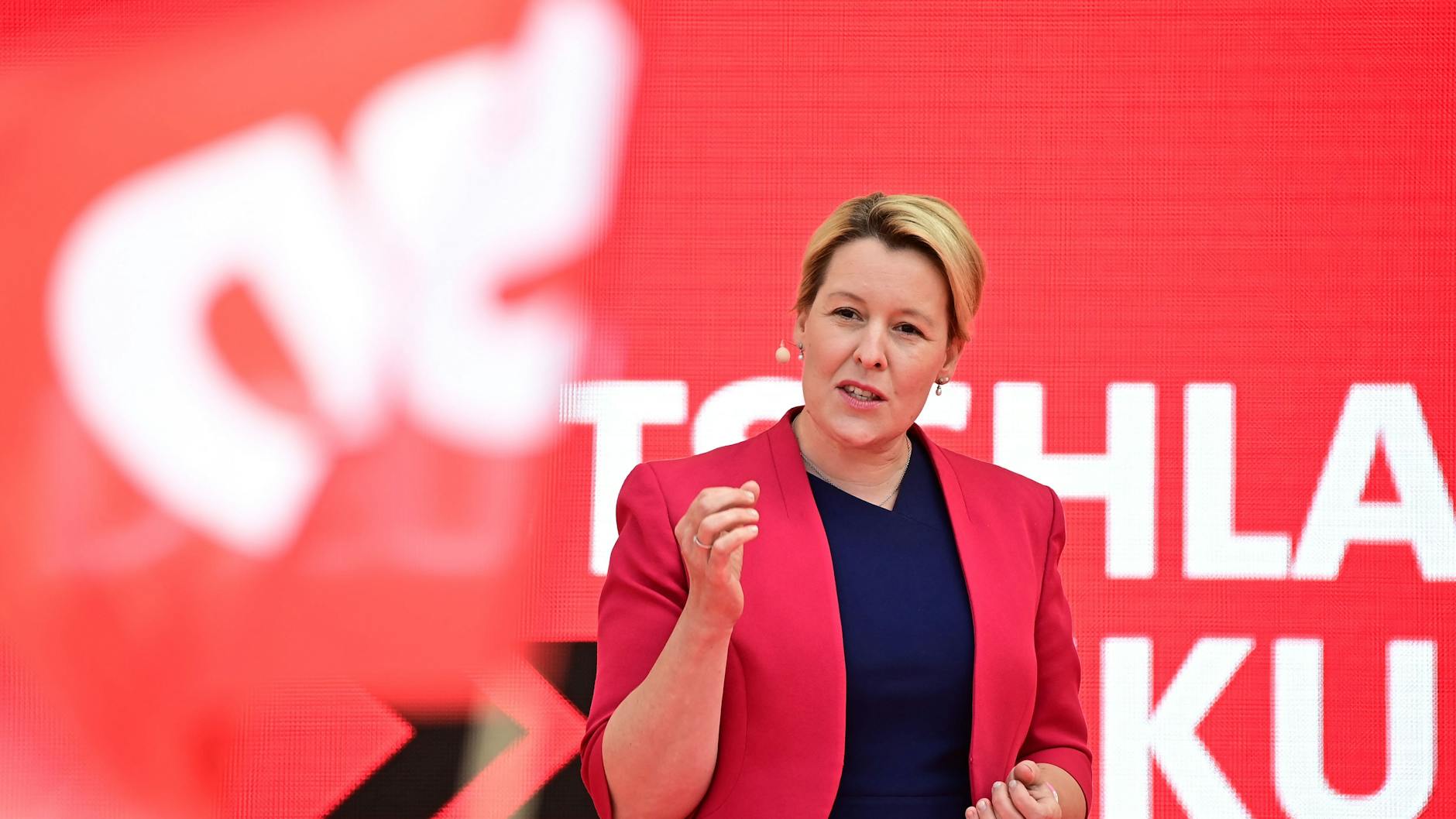 Franziska Giffey, Spitzenkandidatin der SPD.