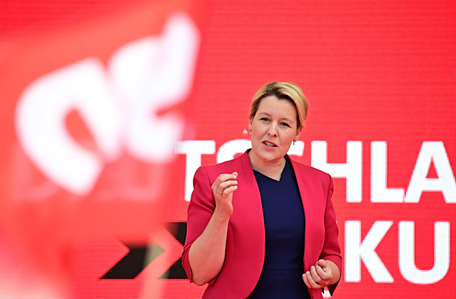 Franziska Giffey, Spitzenkandidatin der SPD.