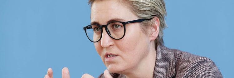 Die Bundesvorsitzende der Linken, Susanne Hennig-Wellsow.