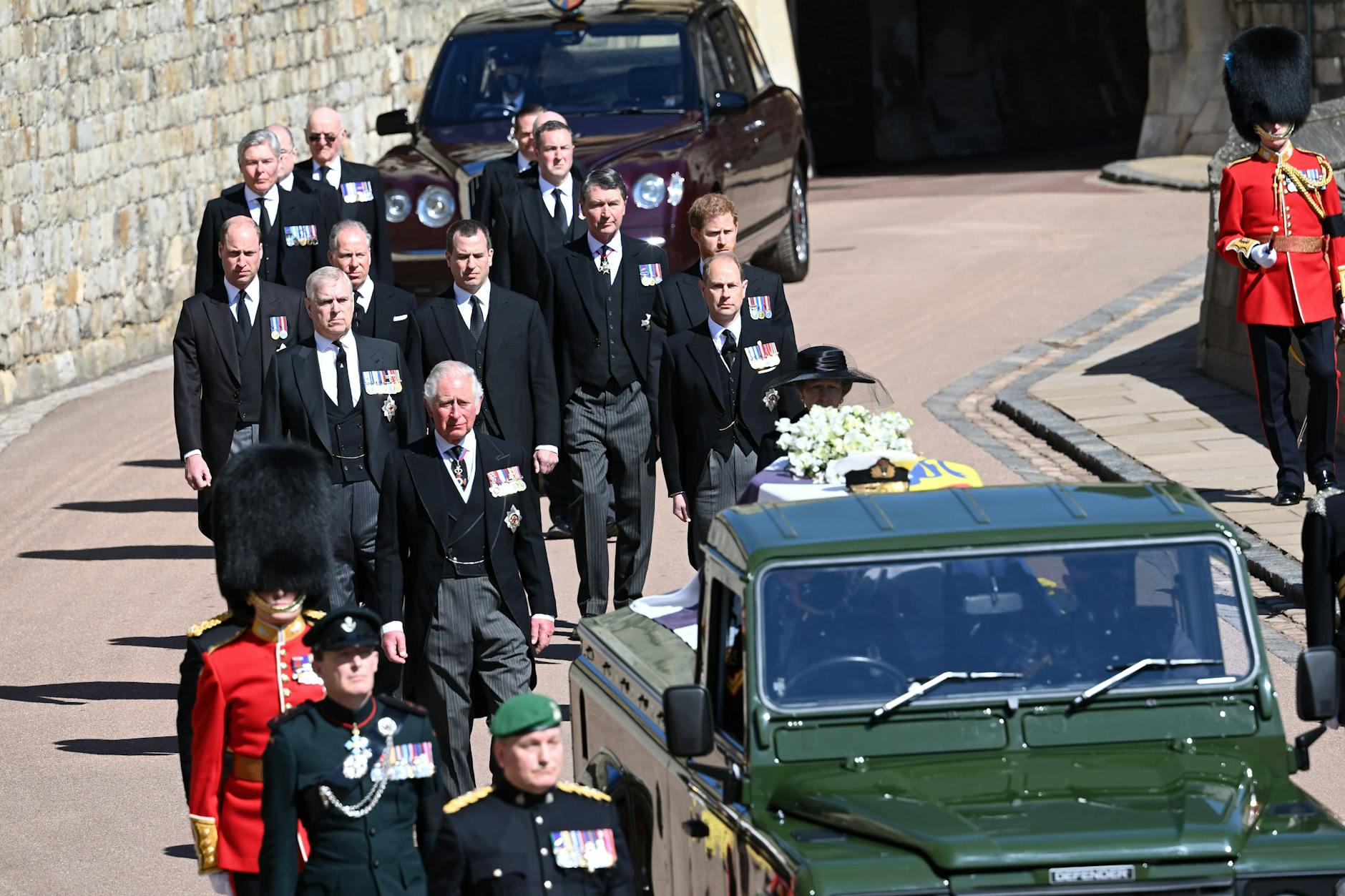 Die Beerdigung von Prinz Philip am 17. April 2021. 