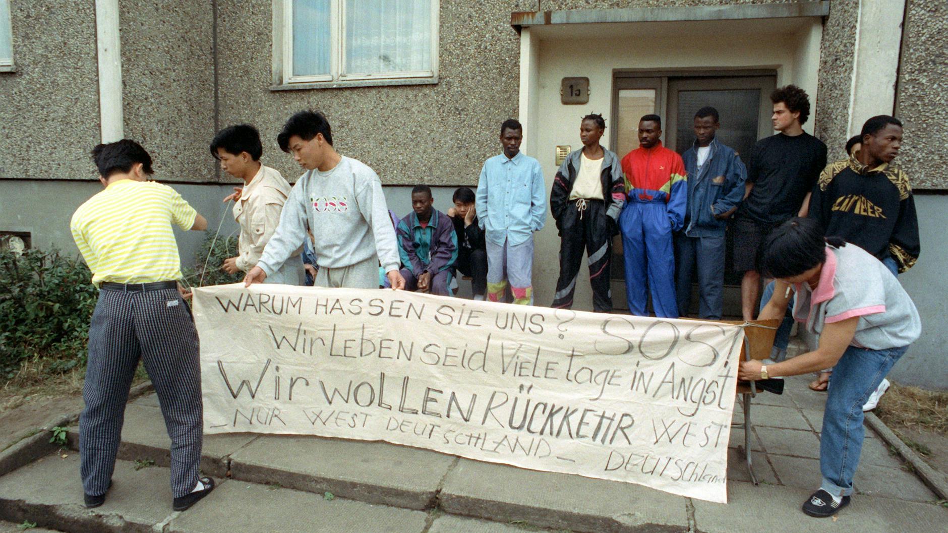 „Warum hassen sie uns?“, fragten Asylbewerber im September 1991.