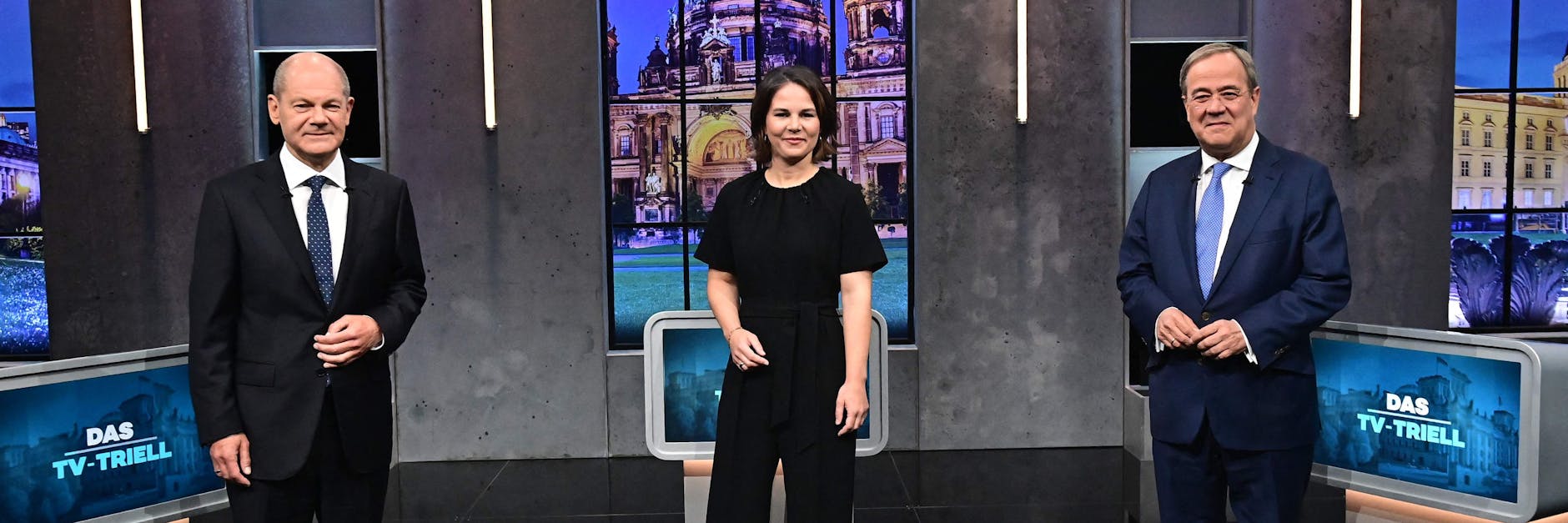 Olaf Scholz (SPD), Annalena Baerbock (Grüne) und Armin Laschet (CDU)