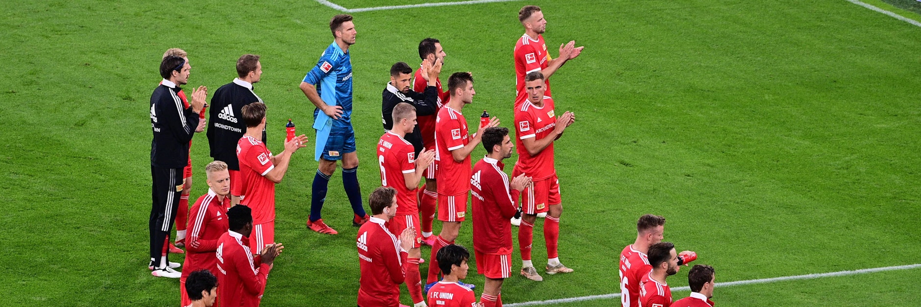 Am Ende blieb den Union-Profis in Dortmund nur die Enttäuschung und der Dank bei den Fans.&nbsp;