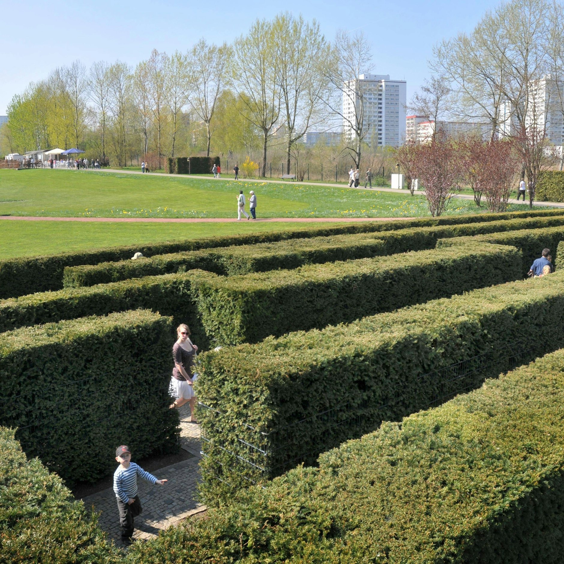 Publikumsmagnet Irrgarten in den Gärten der Welt. Der Idee, einen Russischen Garten zu gestalten, stehen viele im Bezirk offen gegenüber.&nbsp;<br>