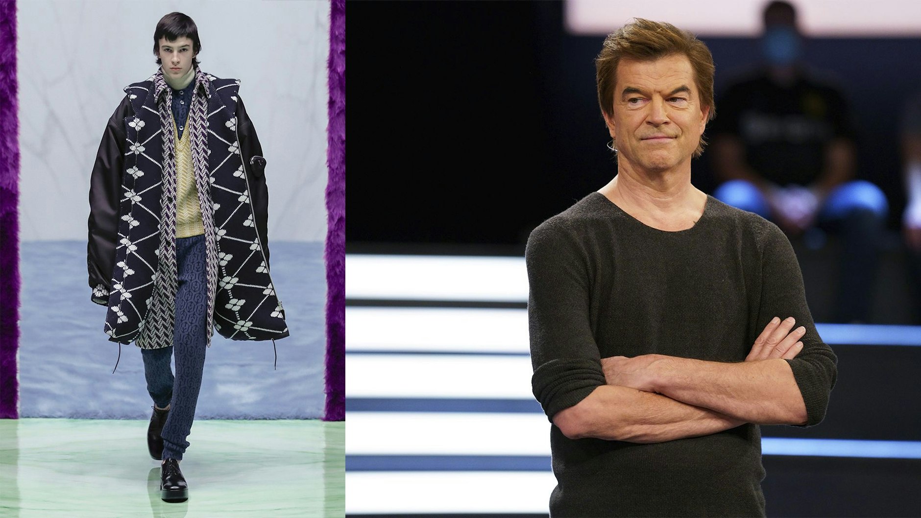 Lenn Julian Frege ist Fashionmodel (links), sein Vater Campino hingegen bleibt der Rockmusik treu.