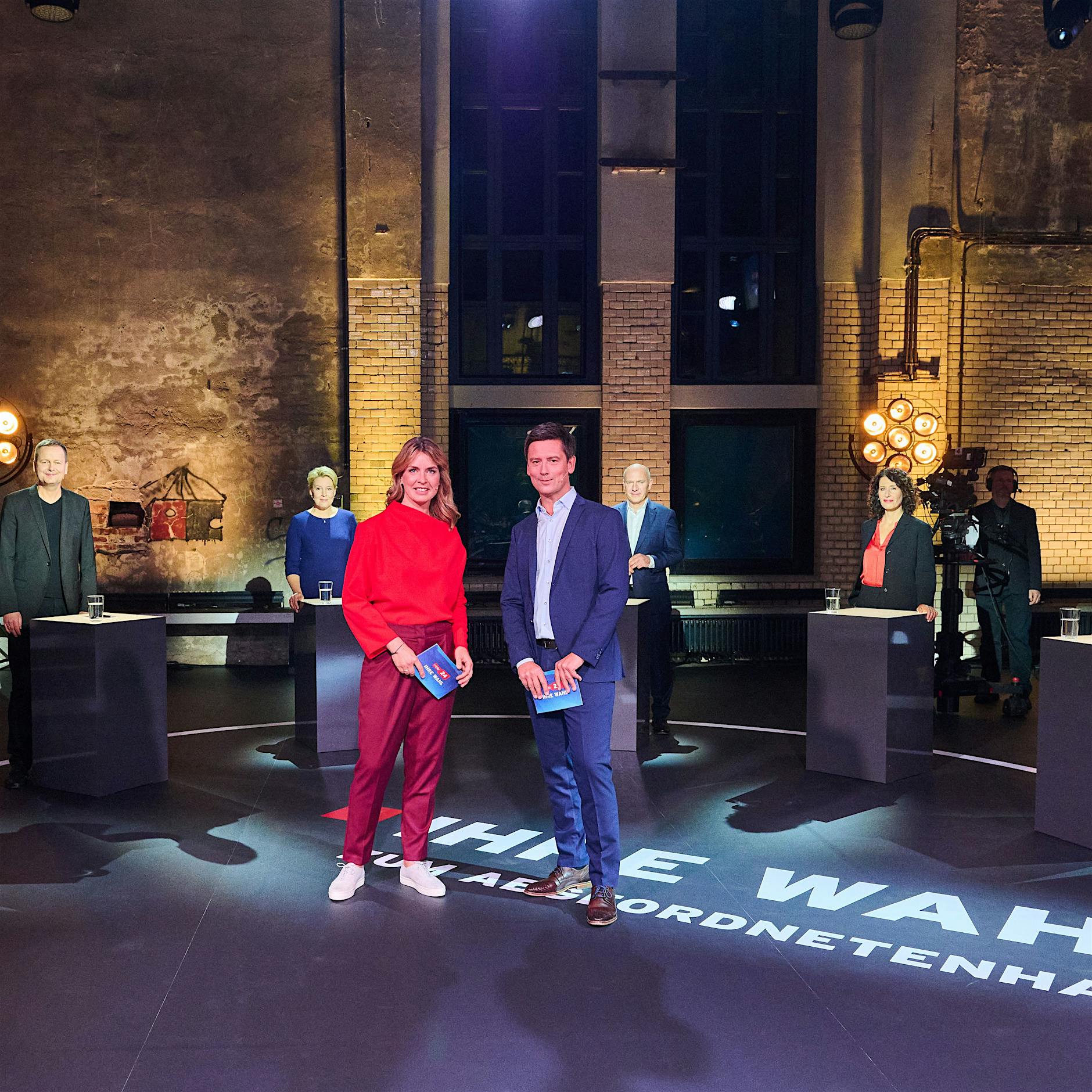 Sechs in einem Raum: die Wahlkampfarena der Berliner Kandidaten