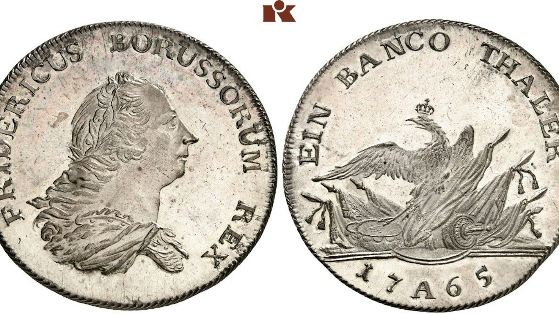 Die Versteigerung der seltenen Münze aus dem Jahr 1765 findet am 29. September statt.