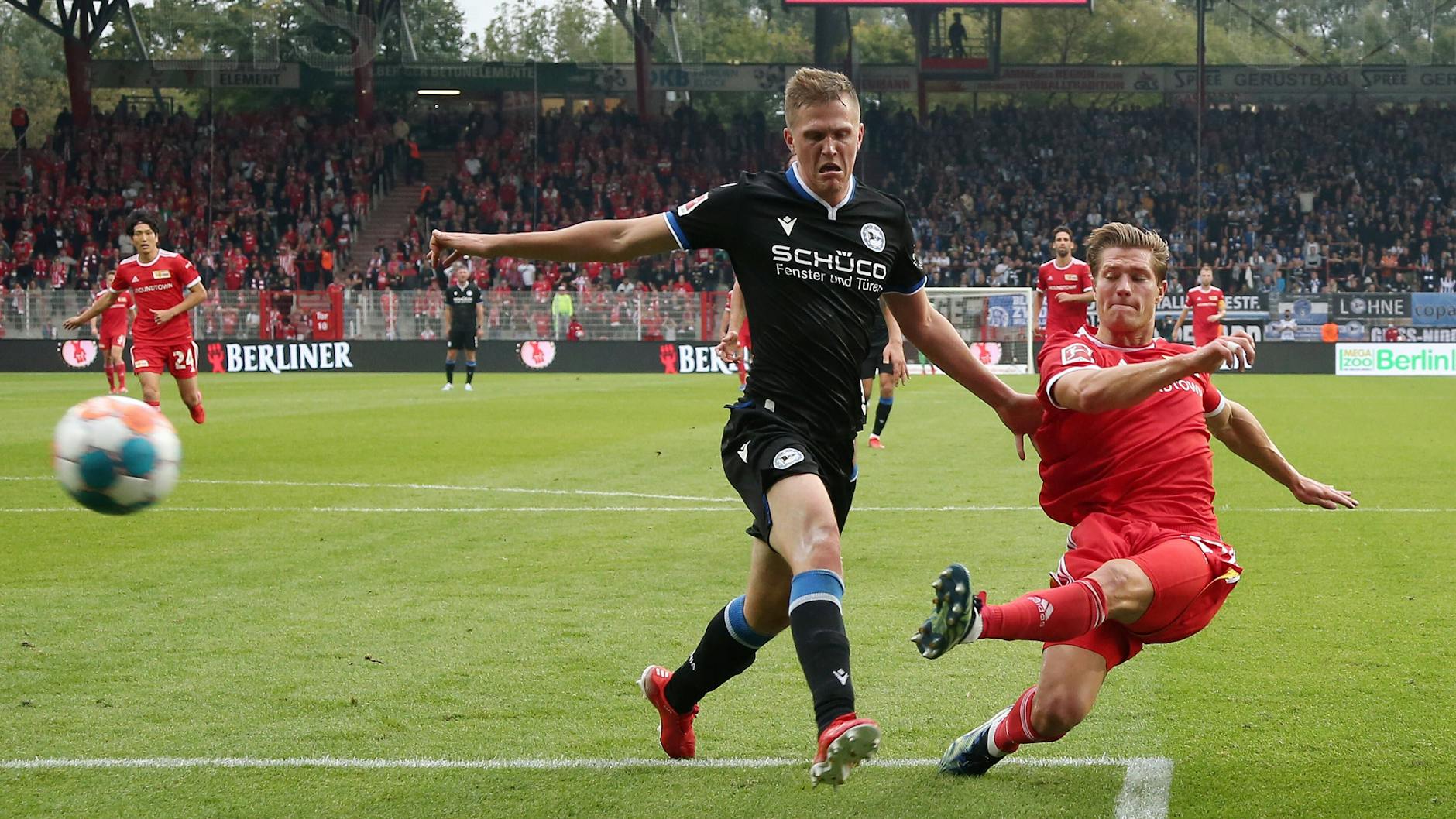 Kevin Behrens traf gegen Bielefeld fulminant aus der Drehung und ließ den 1. FC Union jubeln. 