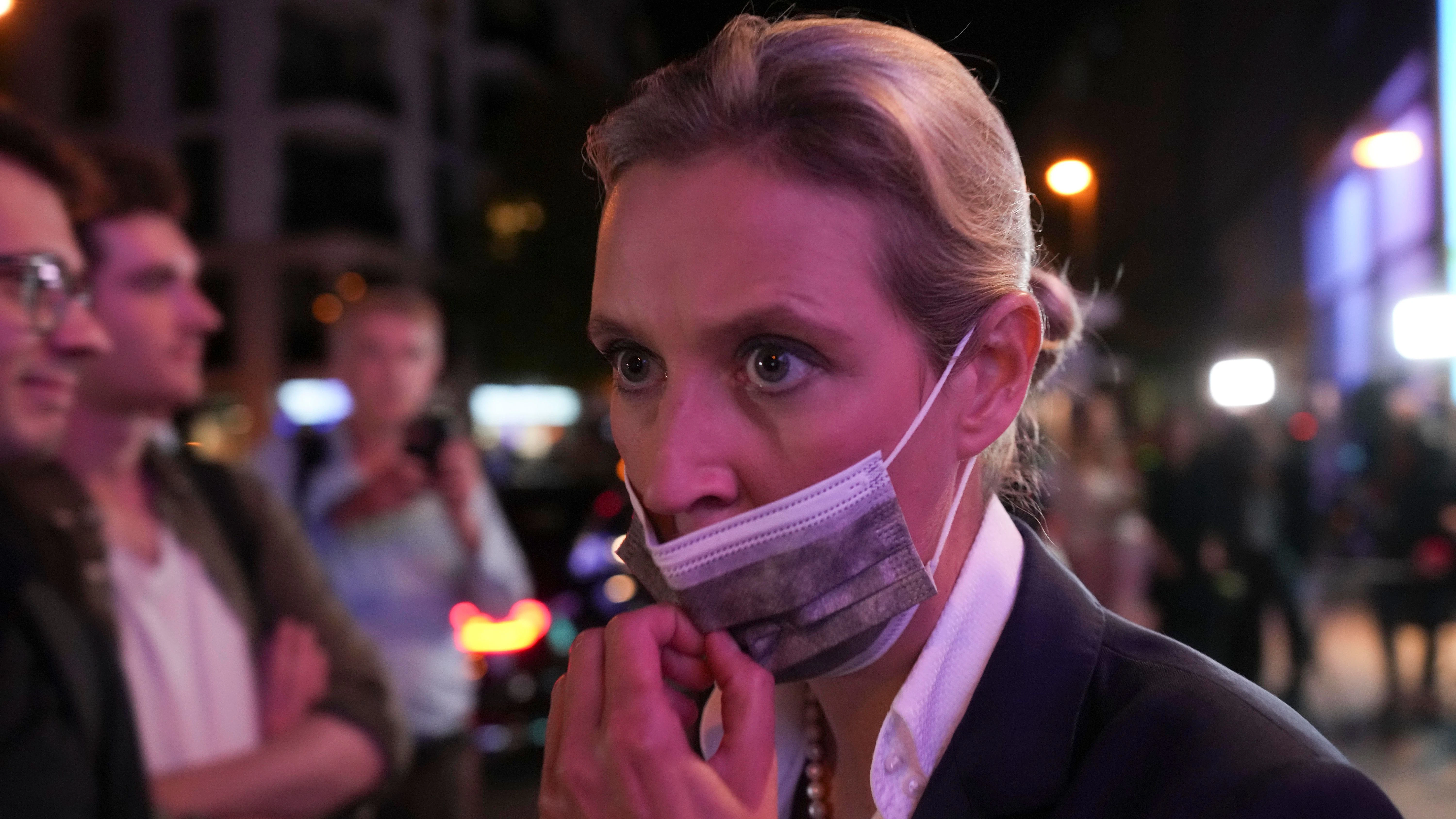 AfD-Spitzenkandidatin Alice Weidel am Wahlabend