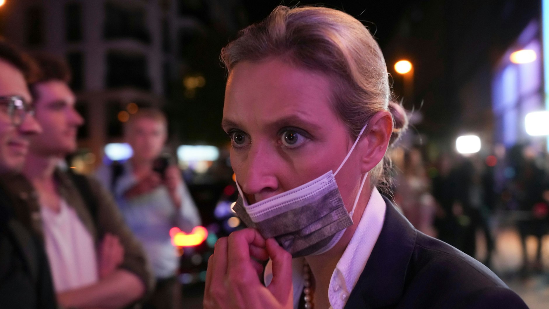 AfD-Spitzenkandidatin Alice Weidel am Wahlabend