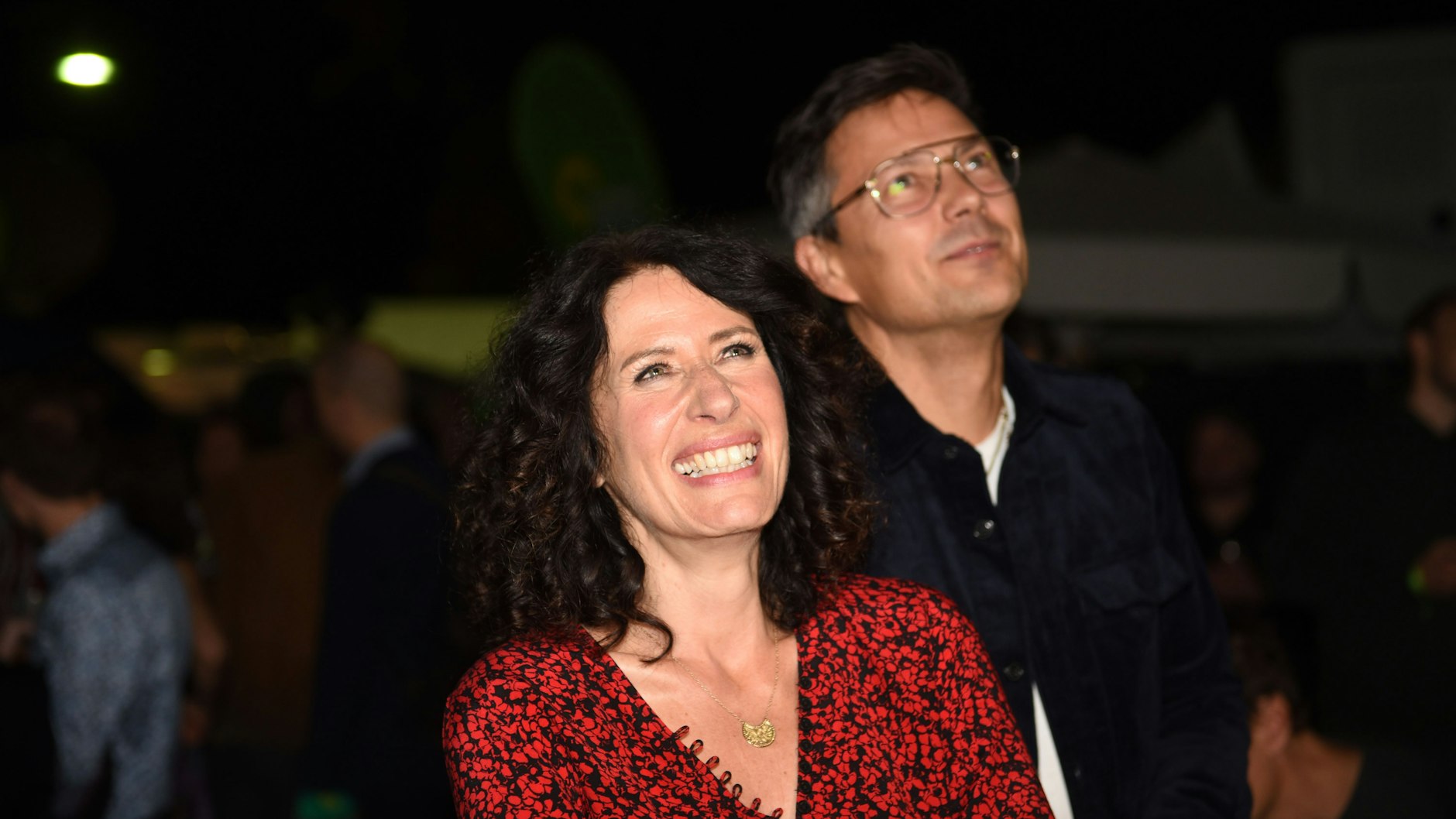 Lange Zeit lagen die Grünen mit Spitzenkandidatin Bettina Jarasch in Führung. Doch im Laufe des Abends rutschten sie auf Platz zwei.<br>