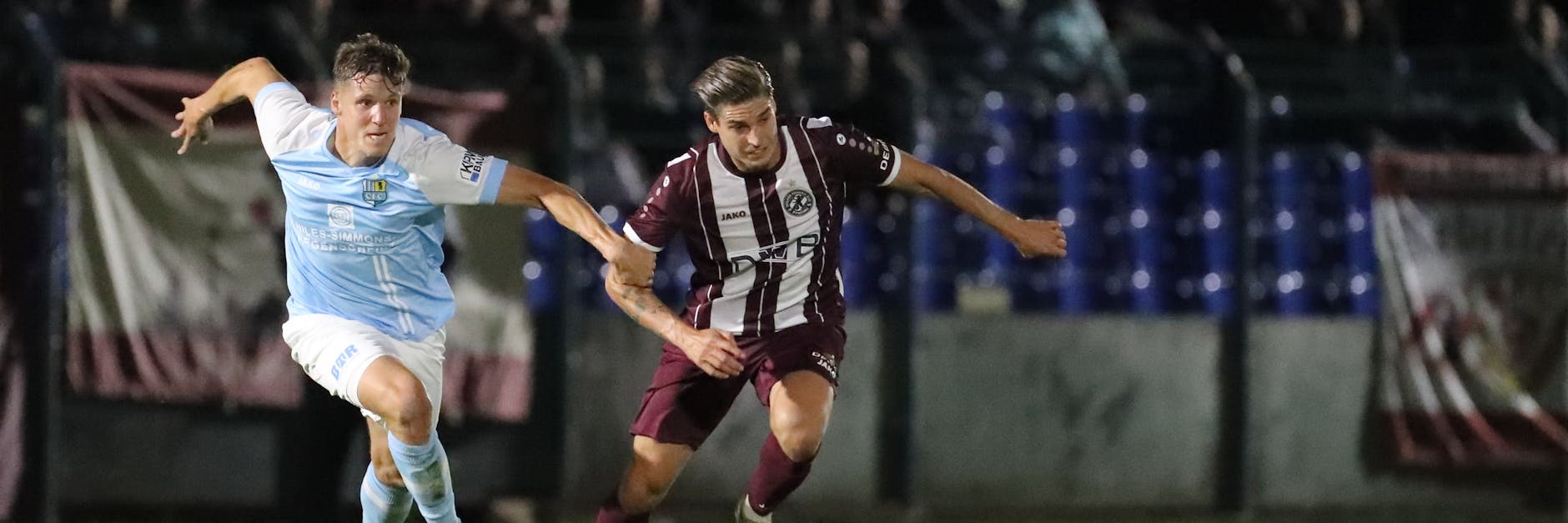 Nie aufgeben, bis zum Schluss: Dynamos Andor Bolyki (r.) ist selbst ein gutes Beispiel für die Monster-Metalität beim BFC.