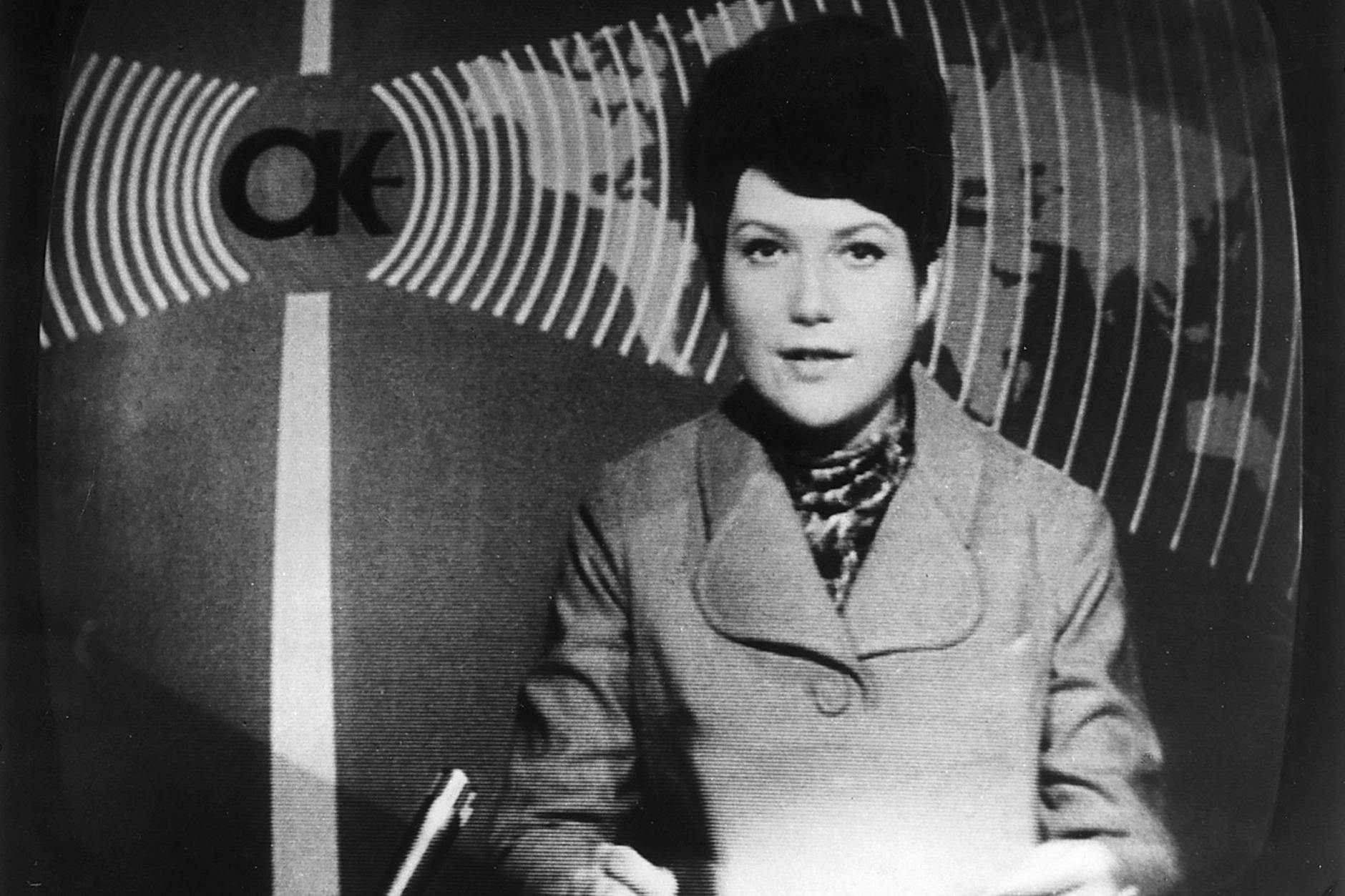 Nachrichtensprecherin der Aktuellen Kamera, 1970