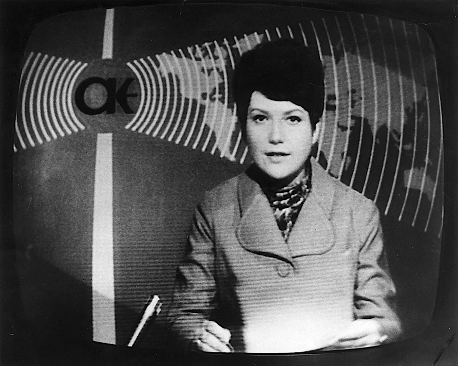 Nachrichtensprecherin der Aktuellen Kamera,&nbsp; 1970