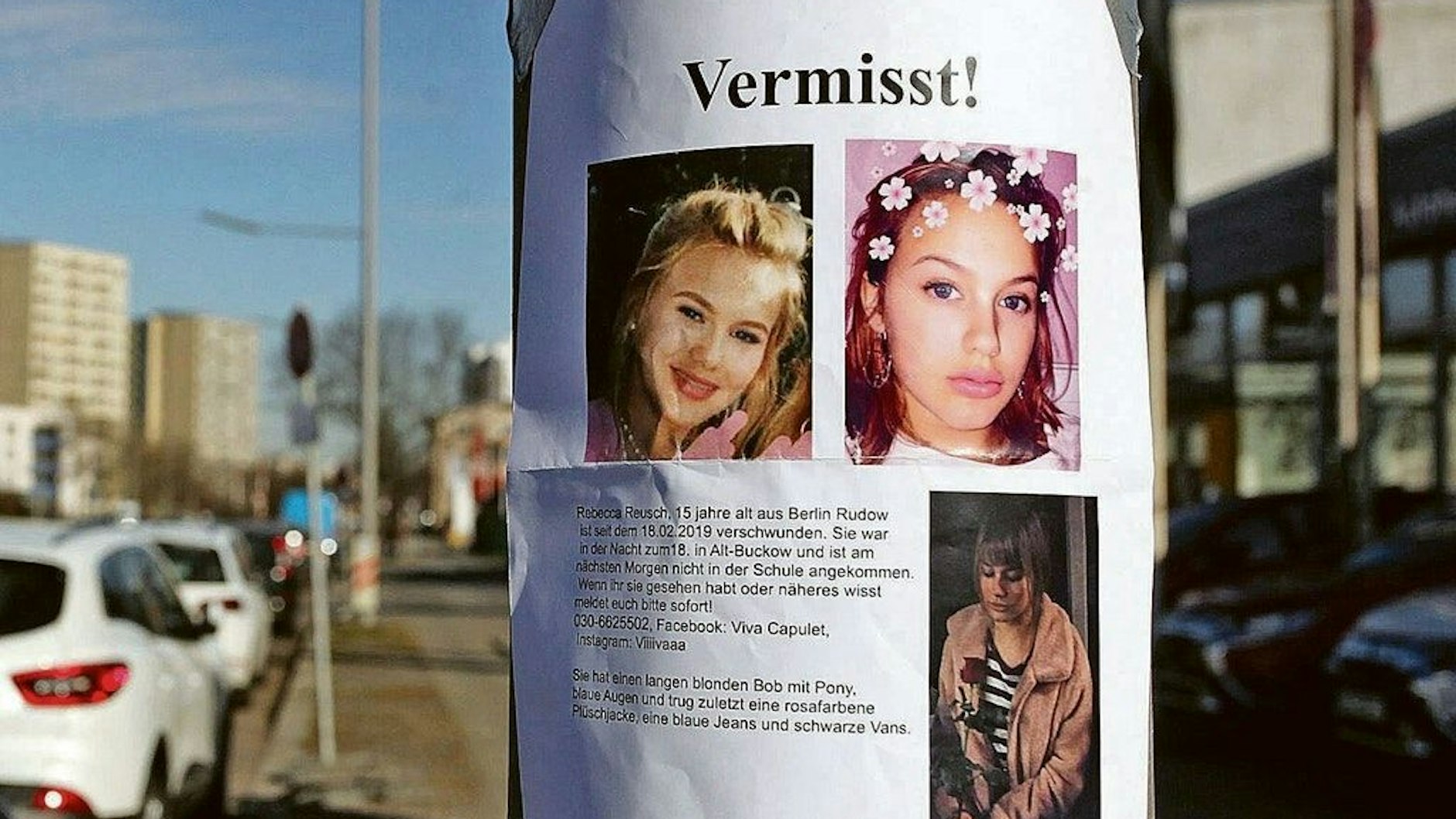  Mit diesen Fotos wurde zuletzt nach Rebecca Reusch aus Berlin gesucht (Archivbild).