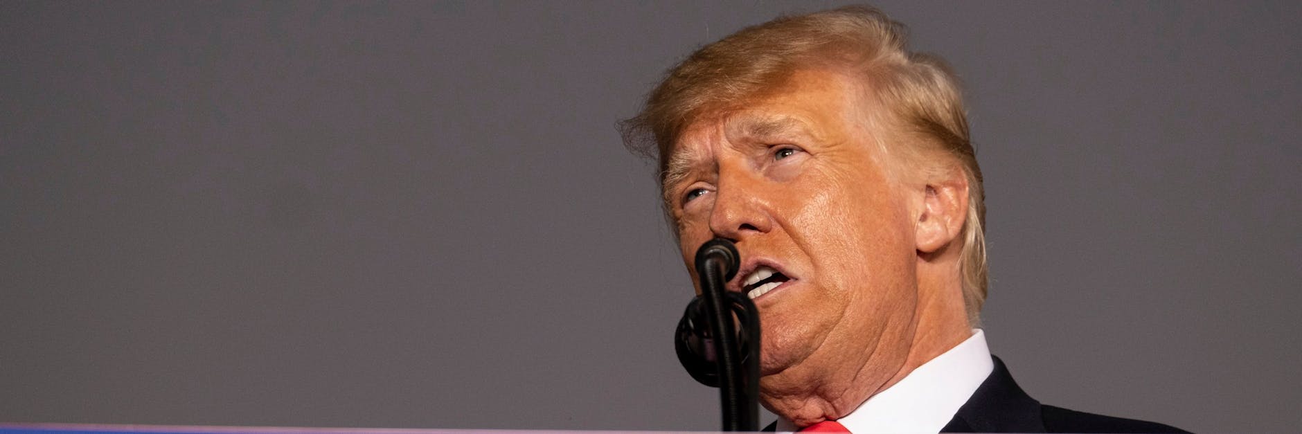 Donald Trump, ehemaliger Präsident der USA, spricht während einer Kundgebung.