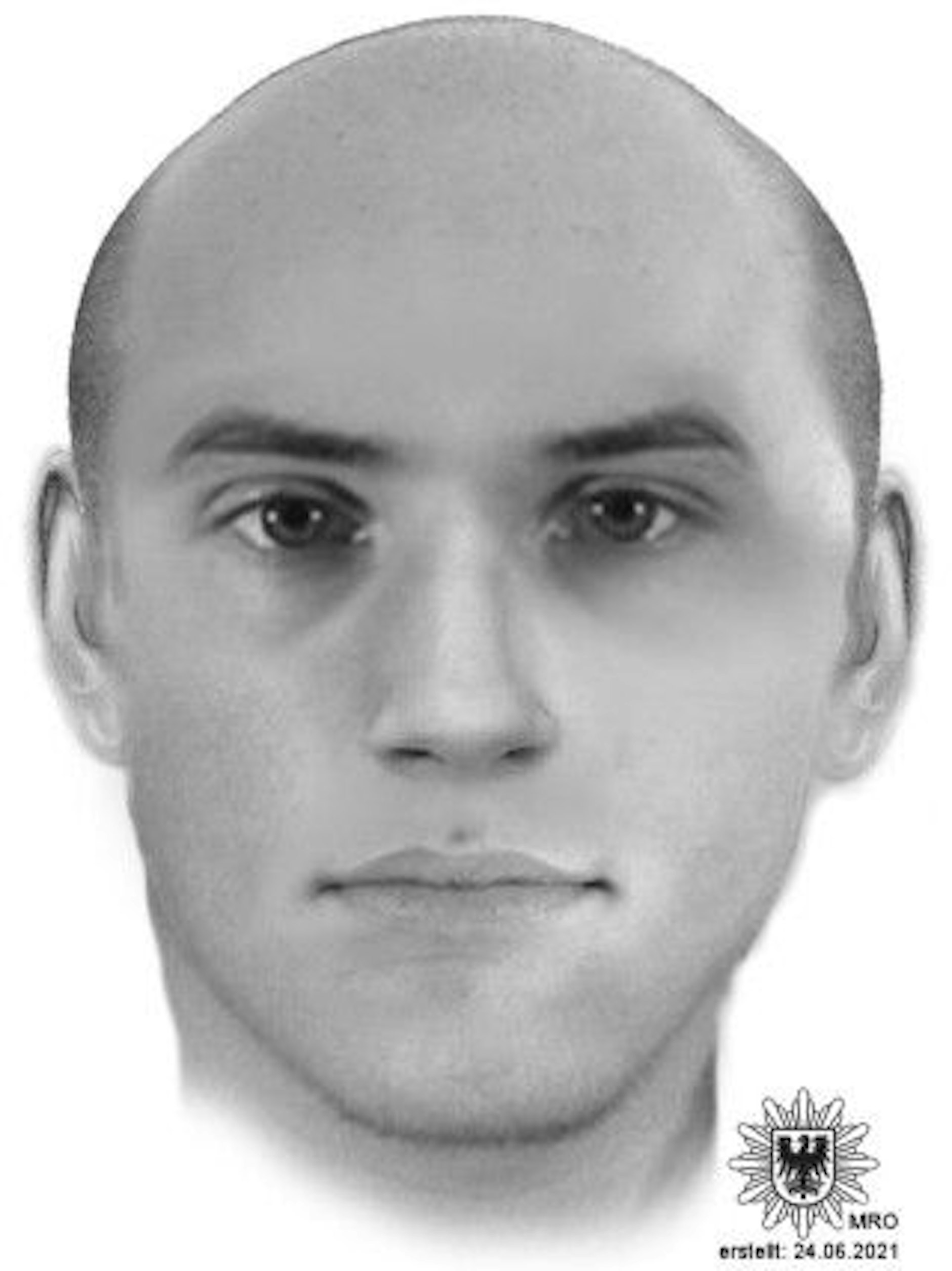 Mit diesem Phantombild sucht die Polizei nach dem Täter.