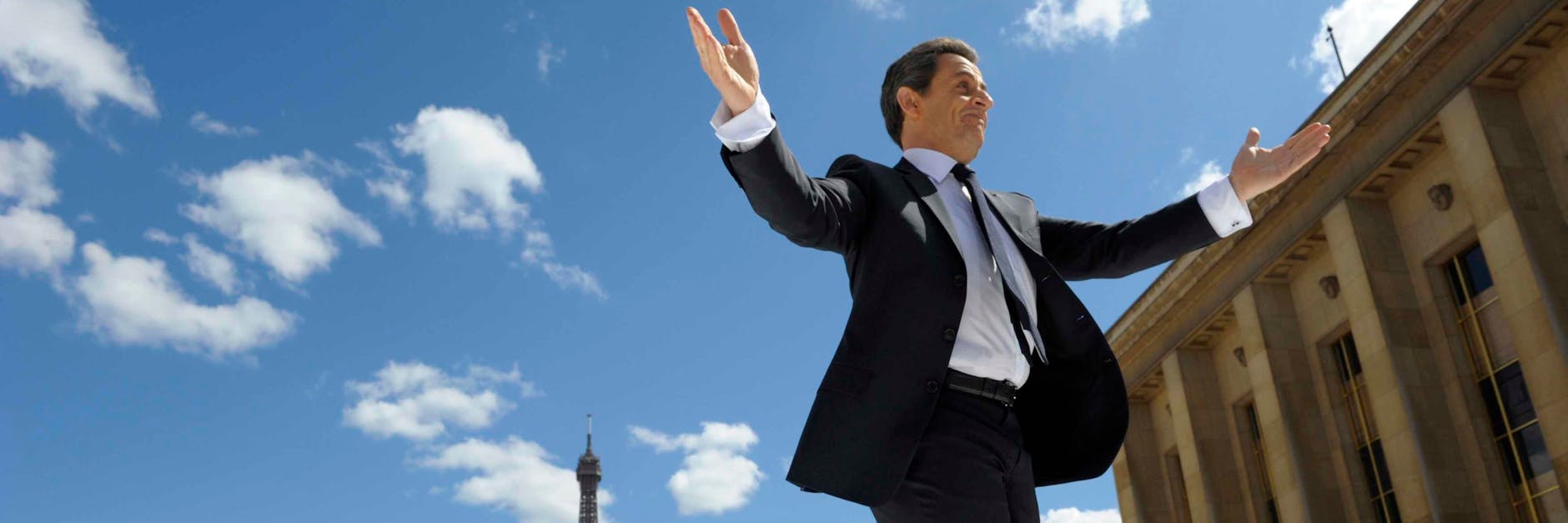 Der französische Ex-Präsident Nicolas Sarkozy in Paris auf dem Weg zu einer Wahlkampfveranstaltung 20212.