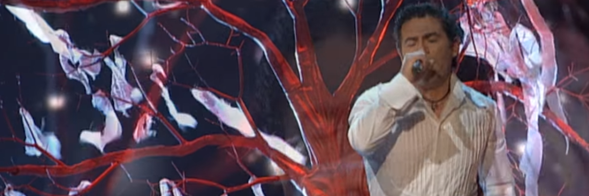 Sänger Hayko bei einem Eurovisions-Auftritt 2007.