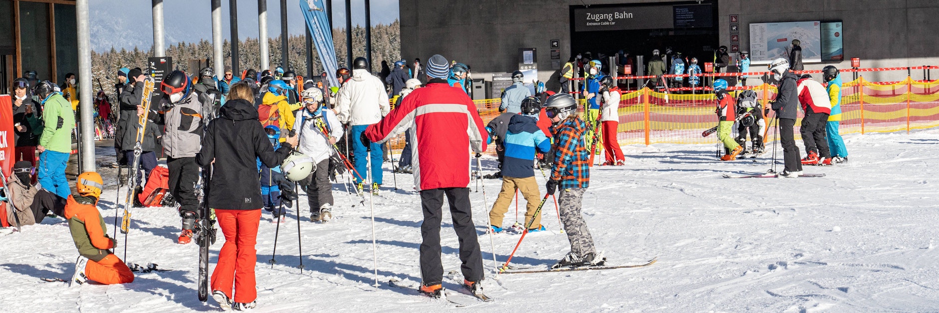 In Österreich herrscht ein Lockdown. Die Skigebiete sind allerdings offen.