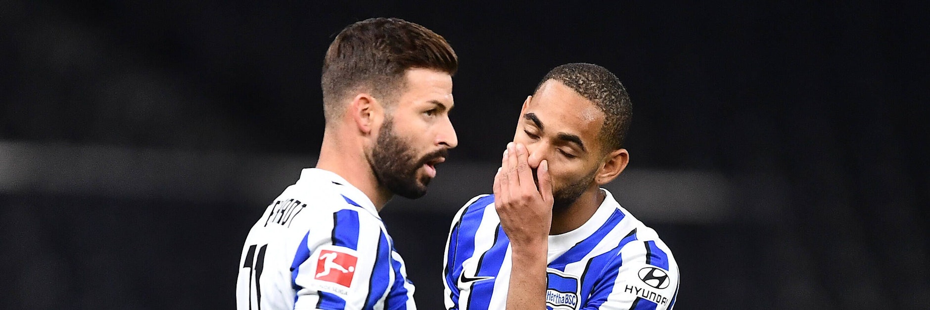 Nach Matheus Cunha (r.) hat auch Marvin Plattenhardt mit Leistenproblemen zu kämpfen.