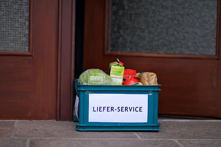 Liefern lassen, anstatt anzustehen an der Supermarktkasse.