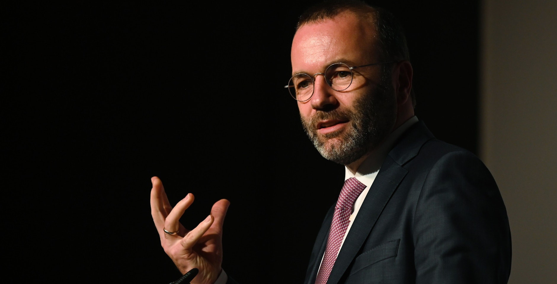 Der Vorsitzende der EVP-Fraktion im Europäischen Parlament, Manfred Weber (CSU).&nbsp;