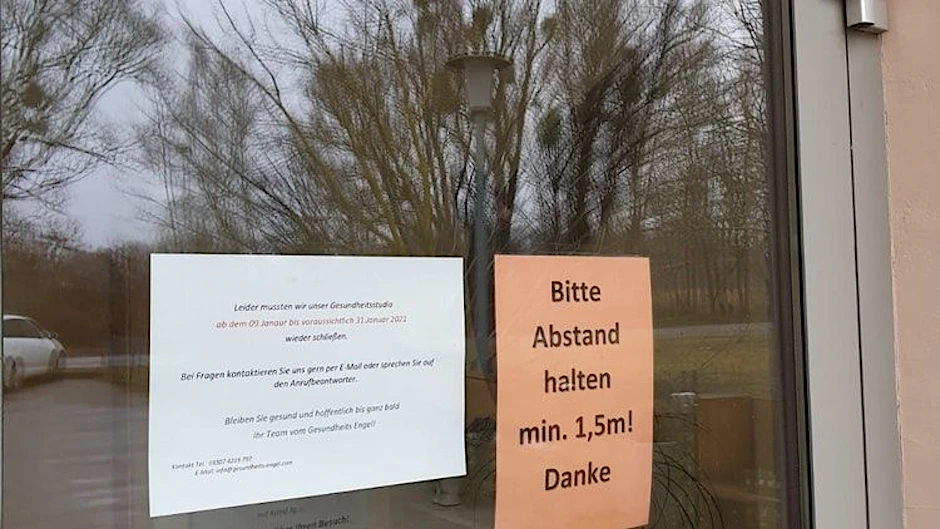 Geschlossen: Das Gesundheitsstudio Engels darf im Lockdown nicht mehr öffnen.