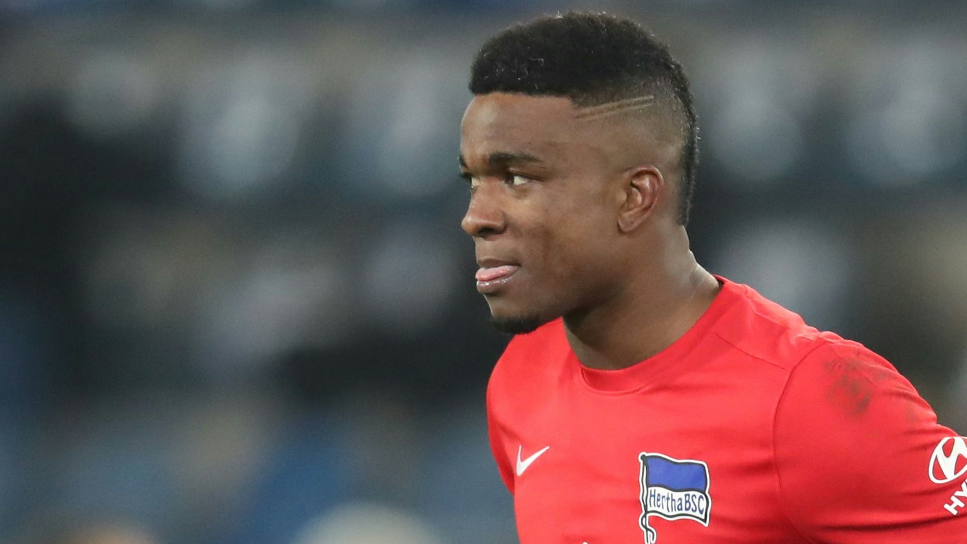 Herthas Jhon Cordoba mit frisch rasierten Haaren. Gab es da professionelle Hilfe?&nbsp;