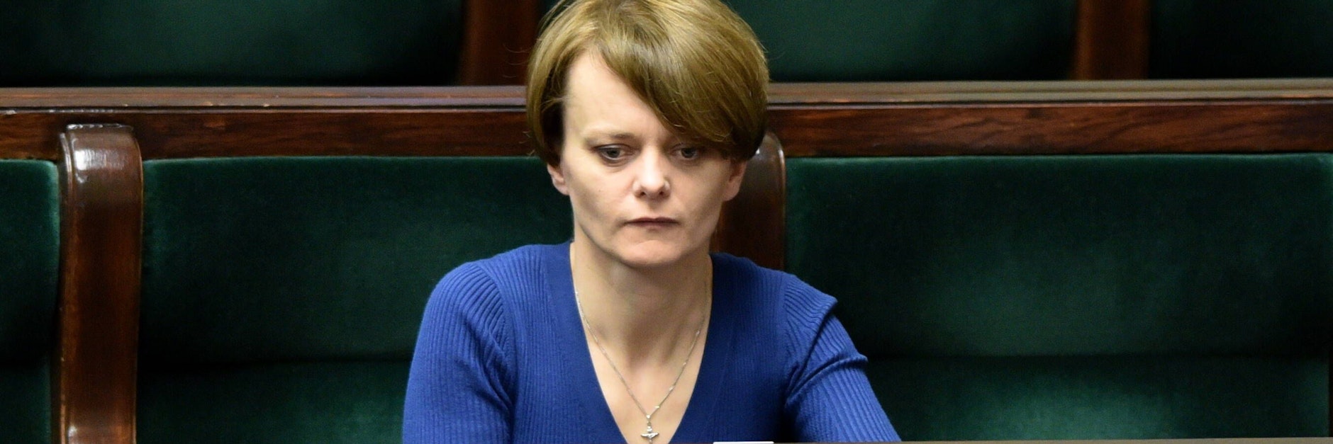 Polens Ex-Vizeregierungschefin Jadwiga Emilewicz steht unter Druck.