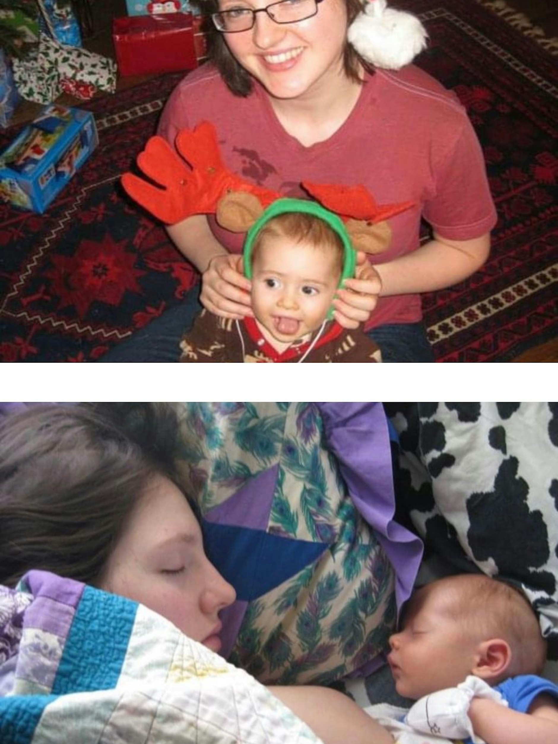 Jessica Campbell mit ihrem Sohn Oliver. 