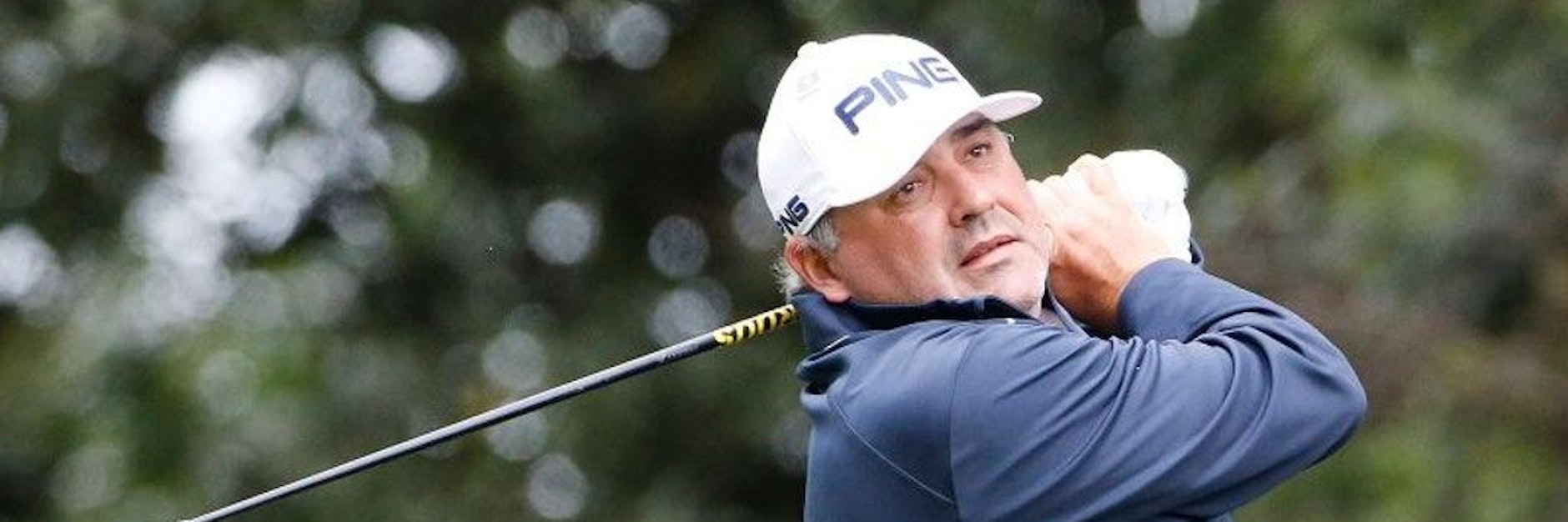 Golfspieler Ángel Cabrera während der Finalrunde des Masters Tournament 2016.