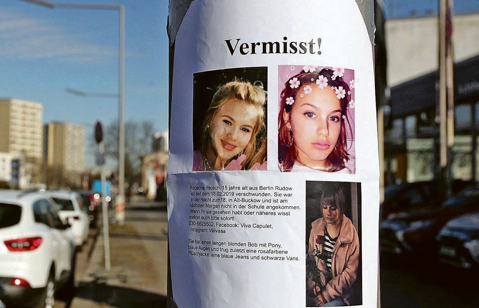 Mit diesen Fotos wird weiter nach Rebecca Reusch aus Berlin gesucht.<br>